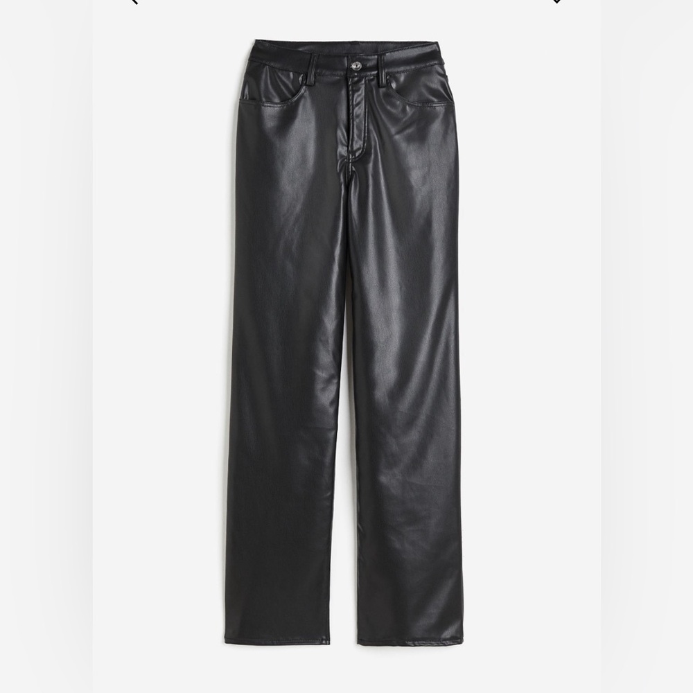 H&M vegan leather pants.